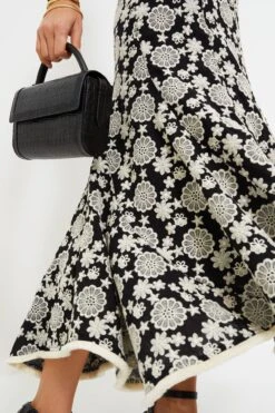 Black & Ivory Eyelet Violet Maxi Skirt -Loeffler Cloth Shop XLGA4nLxJaxtszGXkVelCPuzbL6nWdcE 1