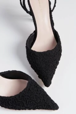 Loeffler Randall Black Puckered Jaden Heels -Loeffler Cloth Shop XSZ8Xpil792aH9kU8FtbDKWpp7YvNANu 1