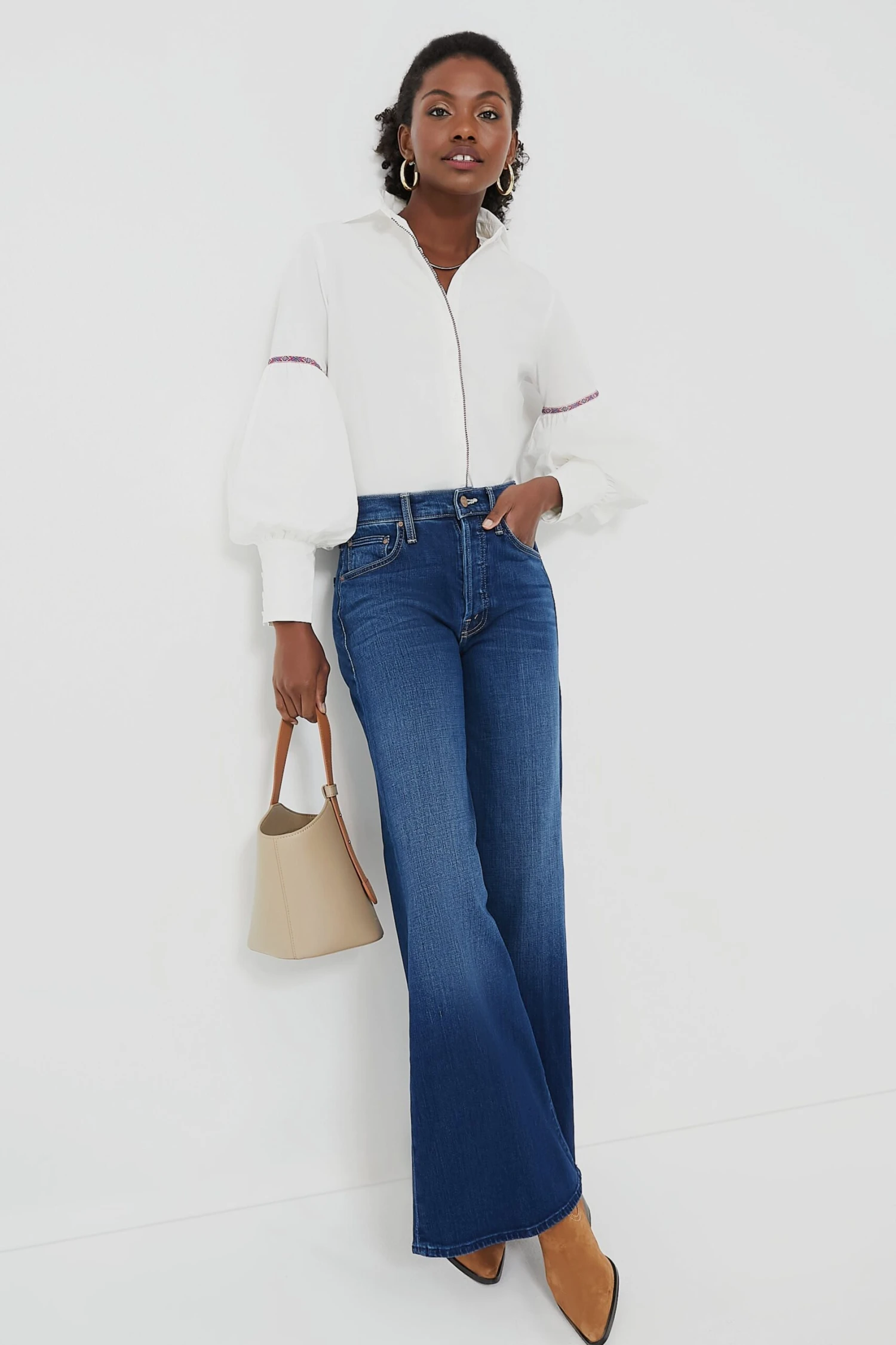 White Trim Molly Shirt 4 White Trim Molly Shirt - Image 2