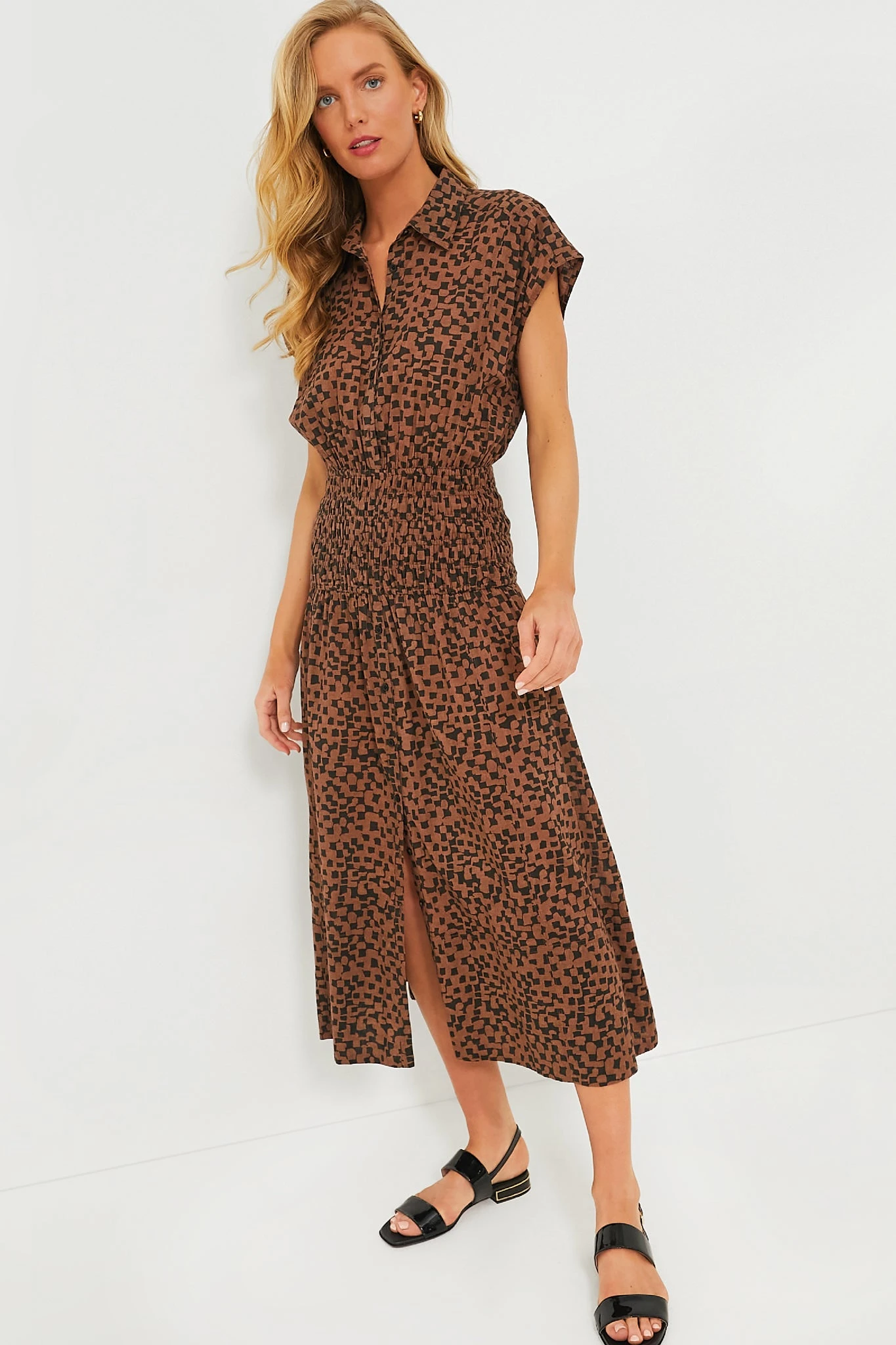 Scattered Geo La Cupola Smocked Dress 3 Scattered Geo La Cupola Smocked Dress