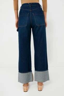 Veronica Beard Dusted Oxford Dylan High Rise Straight Leg With Cuff -Loeffler Cloth Shop Y37gePSezBCYzAzngAf5ZyeVCQKYmoNQ 1