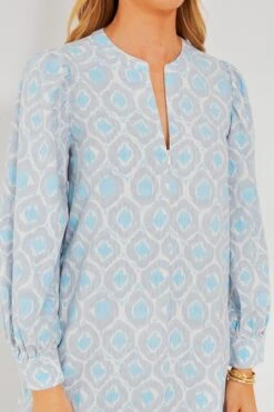 Blue Ikat Zipper Zadie Maxi Dress -Loeffler Cloth Shop Y5rFR4BGzR1JHzSdekGMKIvnc8uKNTCT 1