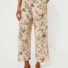 Weekend Max Mara Ivory Flower Gradara Pants