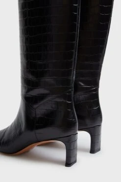 Black Croc Lou Walking Boots -Loeffler Cloth Shop YN8EKTZU6T9HbDizdxDkfl0d89ShBpSp 1