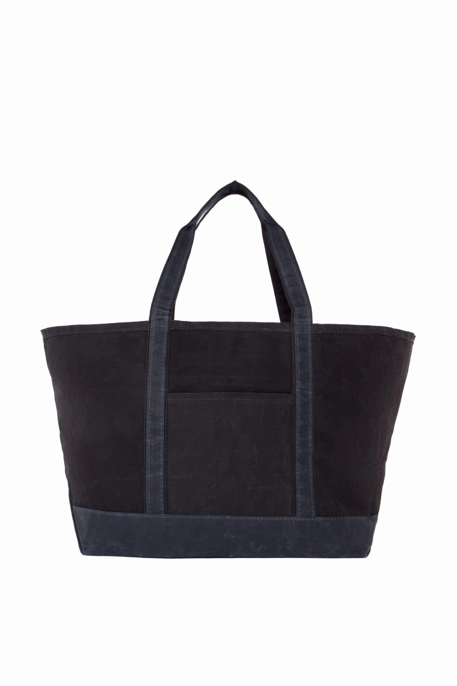 Black Waxed Large Canvas Tote 3 Black Waxed Large Canvas Tote