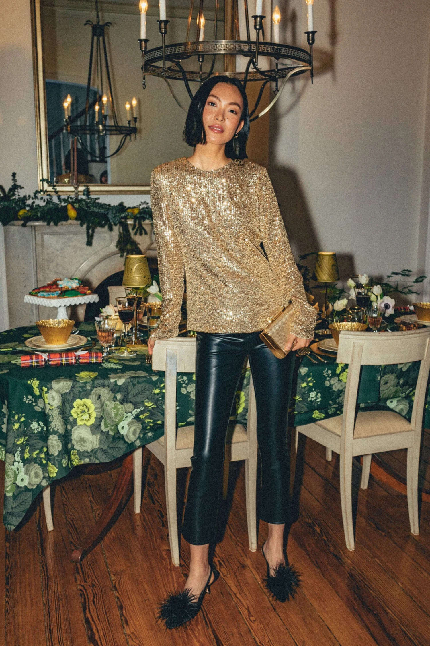 Veronica Beard Black Carly Vegan Leather Kick Flare 9 Veronica Beard Black Carly Vegan Leather Kick Flare - Image 7