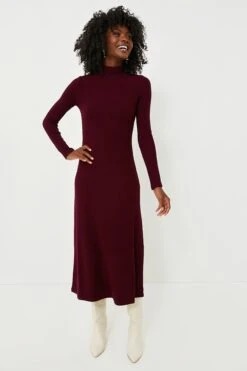 Vince Cassis Long Sleeve Mock Neck Dress -Loeffler Cloth Shop ZUrjJ2XUOINu9lFu0KyWykDKALFnLp9F 1