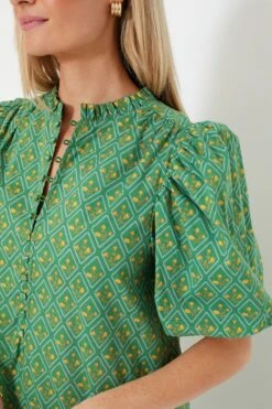 Green Diamond Floral Mimi Midi Dress -Loeffler Cloth Shop ZiLNny0EAROCH1qKgzwSdr1p4aXtXlxI 1