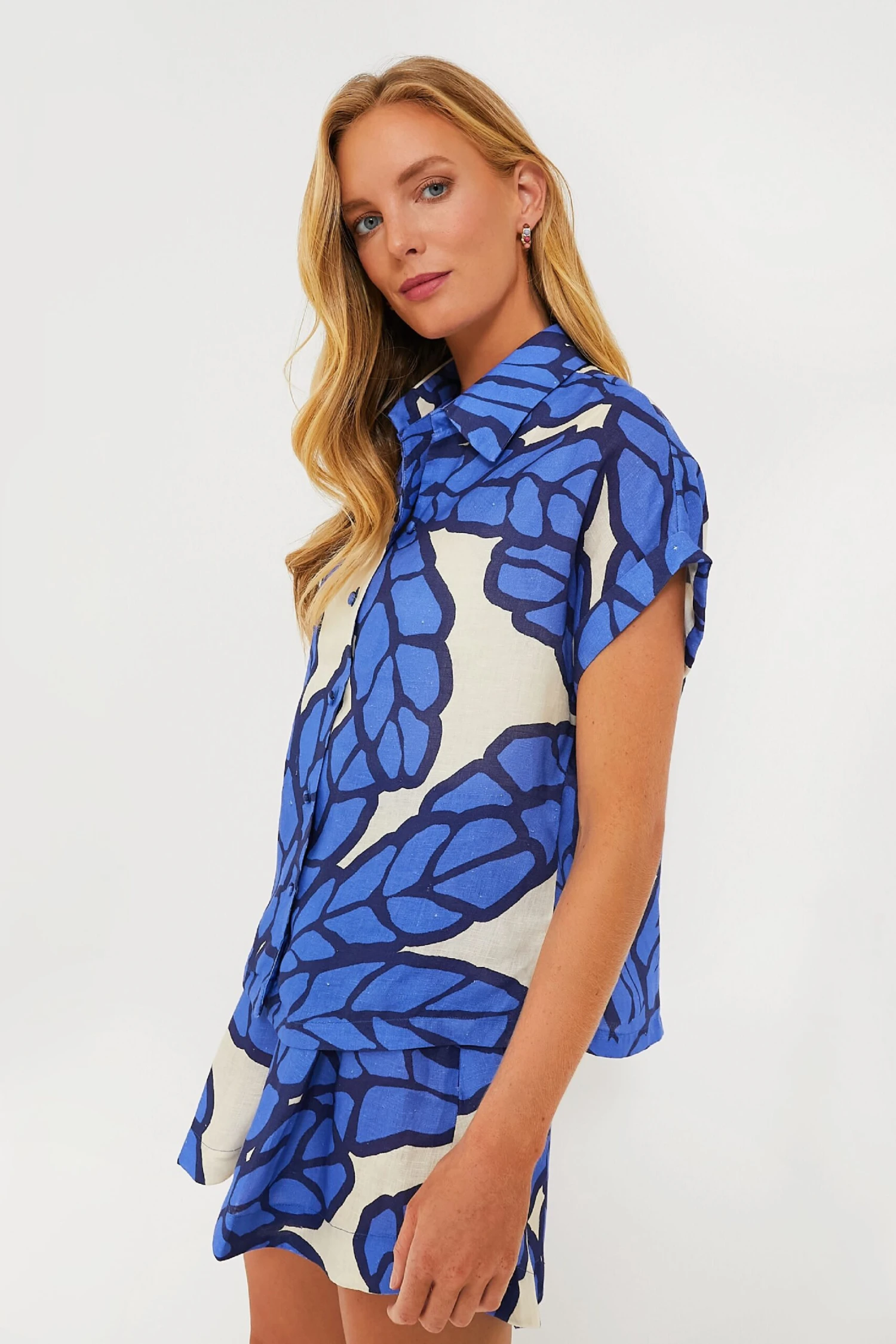 Matuna Blue Nilu Shirt 5 Matuna Blue Nilu Shirt - Image 3
