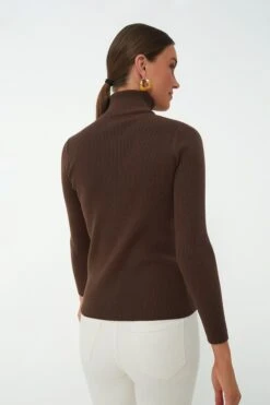 Brown Arlo Ribbed Turtleneck -Loeffler Cloth Shop ZqPitOJZ4TF5SRDdw3YKKt5xc1jVFUju 1