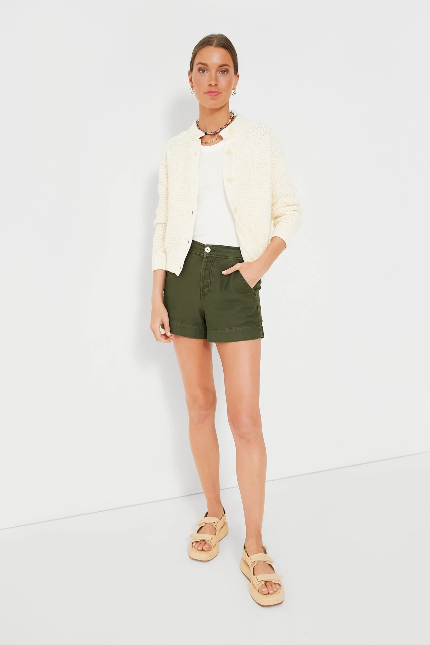 Ivory Nico Chunky Cardigan 4 Ivory Nico Chunky Cardigan - Image 2