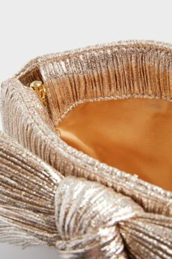 Loeffler Randall Champagne Shimmer Rayne Pleated Frame Clutch -Loeffler Cloth Shop aSLVeDvO2UVO8UHkoNdf5tSdXnKNjnZg 1