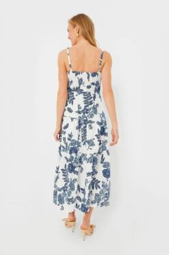 Blue Multi Plunge Maxi Dress -Loeffler Cloth Shop aTtAvumWIDOEfj4ex40bPsR4EsIXgKKl 1