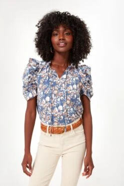 Vintage Blue Loire Top -Loeffler Cloth Shop aWcDRjijHb7WdxNYFxs8iDr82e1AXN0U 1