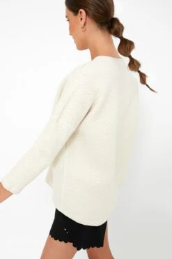 Reversible Heathered Ivory Ally Swing Sweatshirt -Loeffler Cloth Shop aYelUiO3sh3gvnQ2gRVk2ISjkQFgCe2t 1