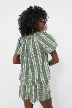 Fern And Floral Stripe Elena Top -Loeffler Cloth Shop agl40W0kaDbFXijpoLTehaJphzN5pEZf 1