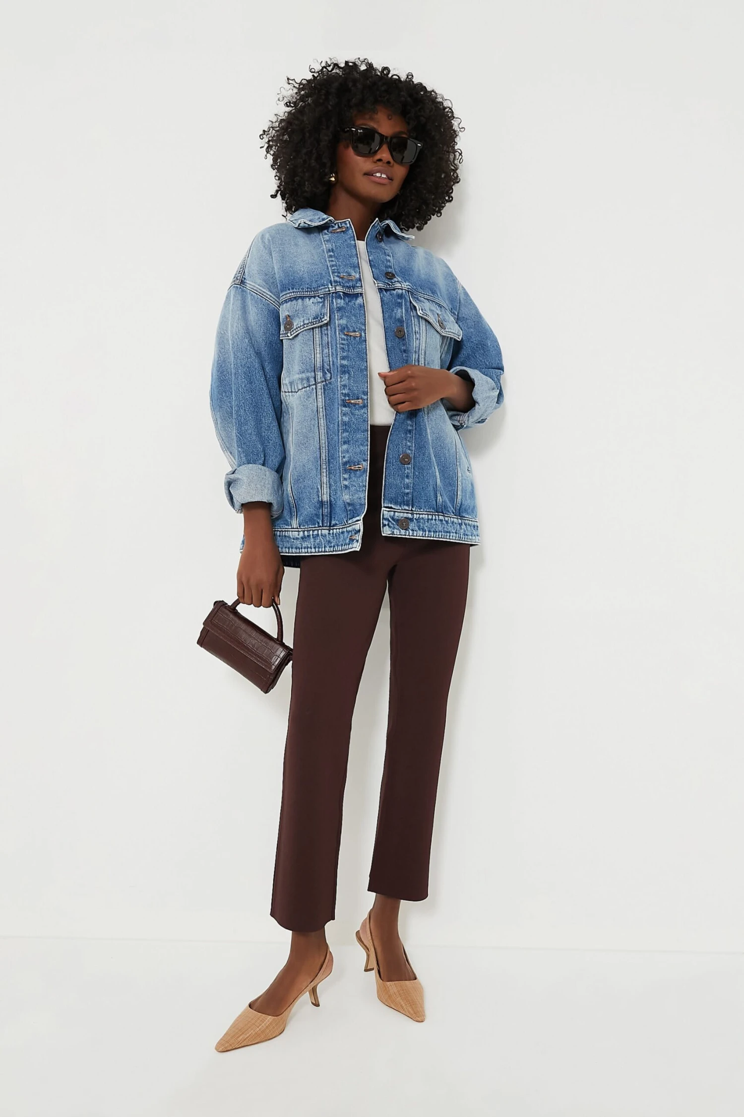 Brown Compression Knit Ashford Pants 8 Brown Compression Knit Ashford Pants - Image 6