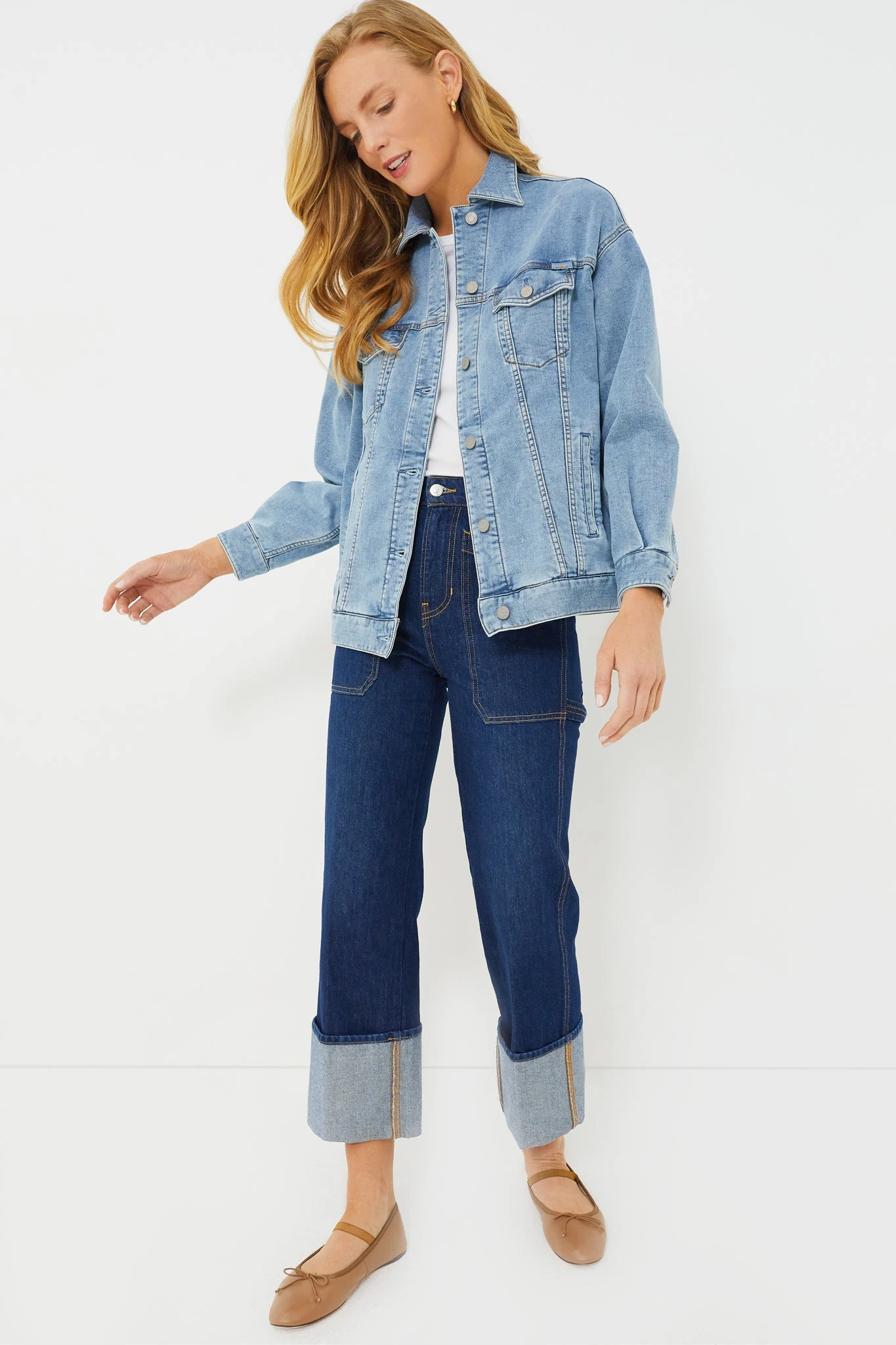 Mid Wash Stretch Terry Trucker Jacket 4 Mid Wash Stretch Terry Trucker Jacket - Image 2