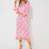 Pink Geometric Hayes Midi Dress -Loeffler Cloth Shop bA908Zay6VfxuG2xDjDKfMjPwy9DNfeg 1