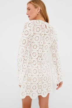 White Lakshmi Embroidery Longsleeve Tunic Dress -Loeffler Cloth Shop bBjvYBt6aPEtZAZnz3RbDPSepZYNaVTE 1