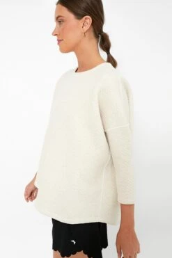 Reversible Heathered Ivory Ally Swing Sweatshirt -Loeffler Cloth Shop bCCLFRv5eJDAoOqn9SIHvVWRJKycKStS 1