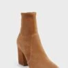 Loeffler Randall Bracco Suede Slim Isla Ankle Booties