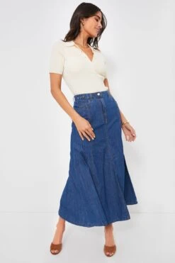 Marella Blue Jean Edera Skirt -Loeffler Cloth Shop bNeQYGZYDQEhDY6o7ZQtu168rdiq1o5f 1