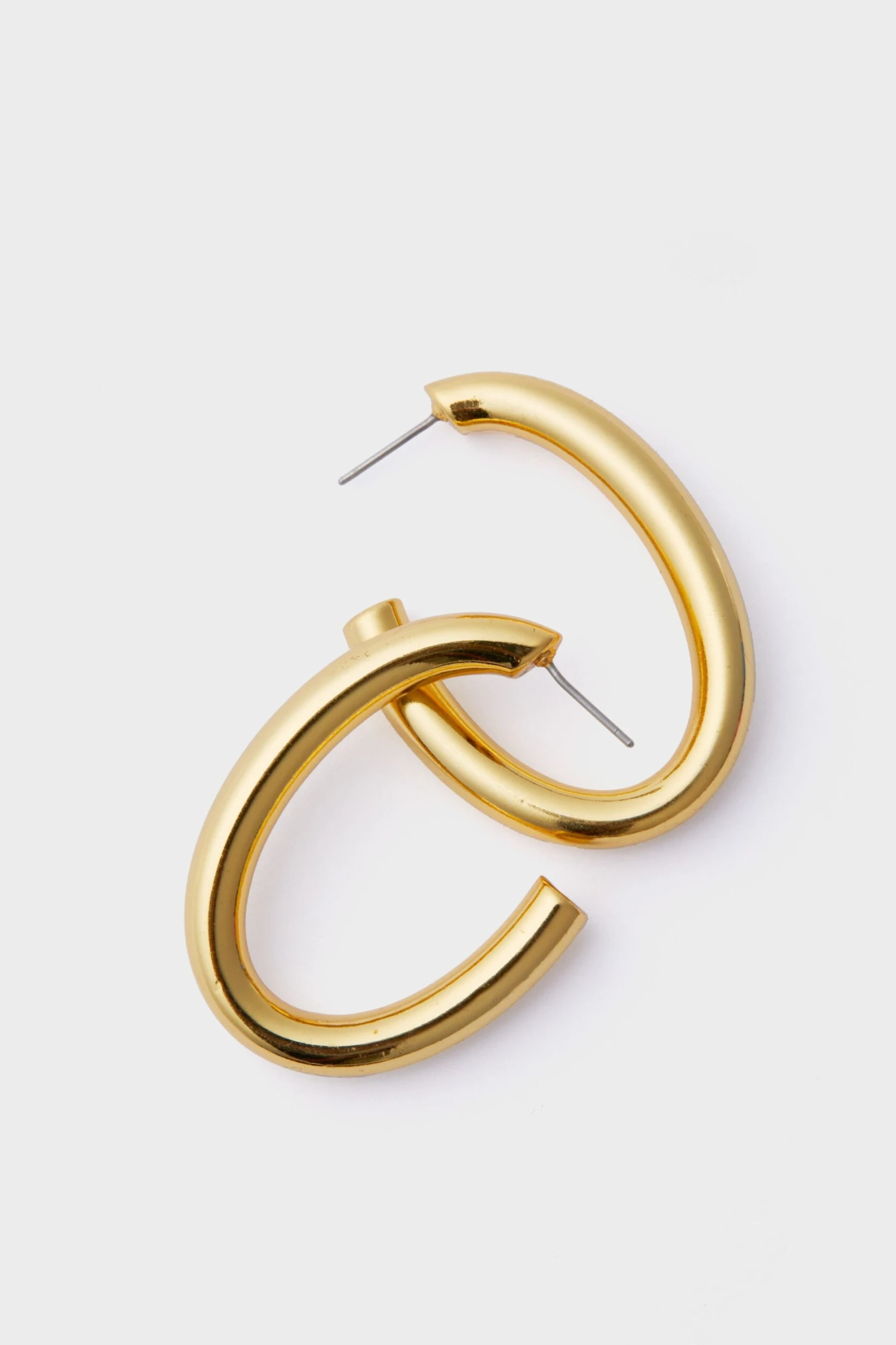 Classic Gold Oval Hoops 8 Classic Gold Oval Hoops - Image 6