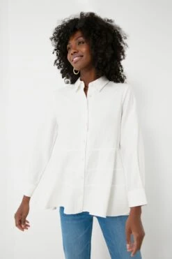 White Ashlen Blouse -Loeffler Cloth Shop bUVIcsdUMGTfGkVL2eU286WlEWu9uU13 1