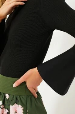 Black Rib Knit Lucy Top -Loeffler Cloth Shop cEiIeixSnbDZrYKdGZTAKXTyREWWNTHY 1