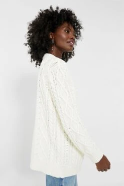 White Cotton Abigail Cardigan -Loeffler Cloth Shop cWBogy7aJndXkdbfpody4ey7A3IrdFqJ 1