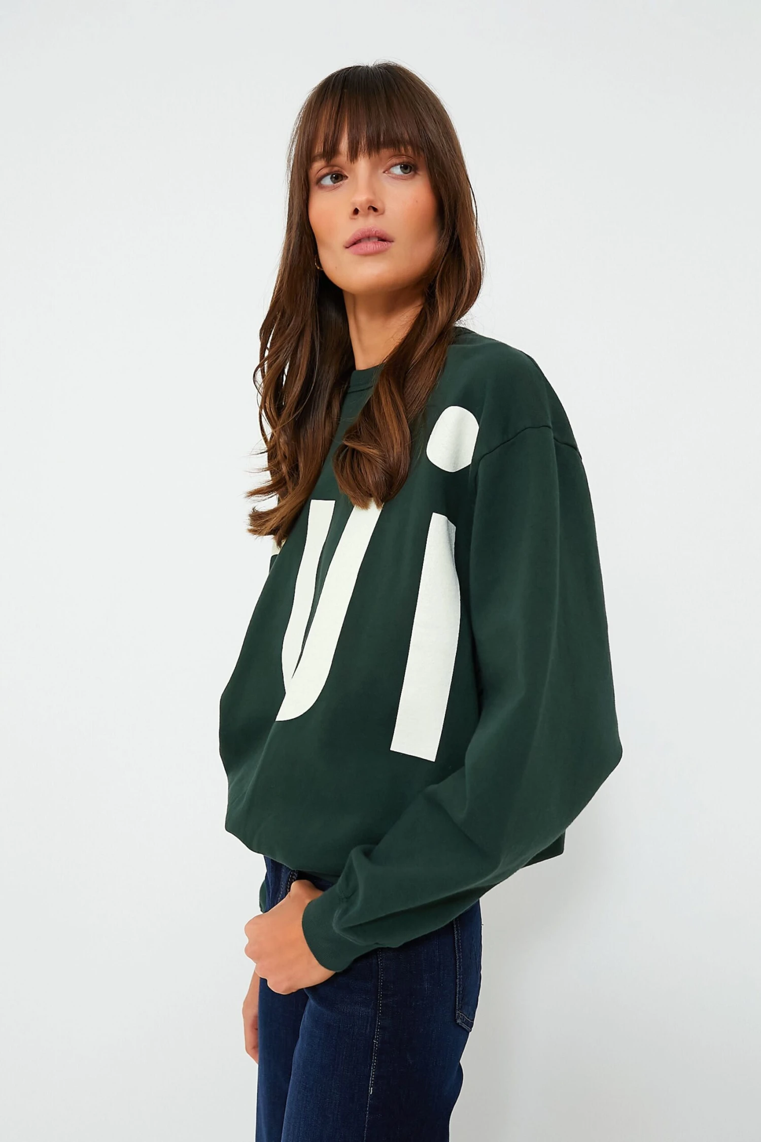 Forest Oversized Oui Sweatshirt 5 Forest Oversized Oui Sweatshirt - Image 3
