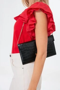 Black Croc London Clutch -Loeffler Cloth Shop cap84YimARZWj2V5RNhjUCAHPvPccF9j 1