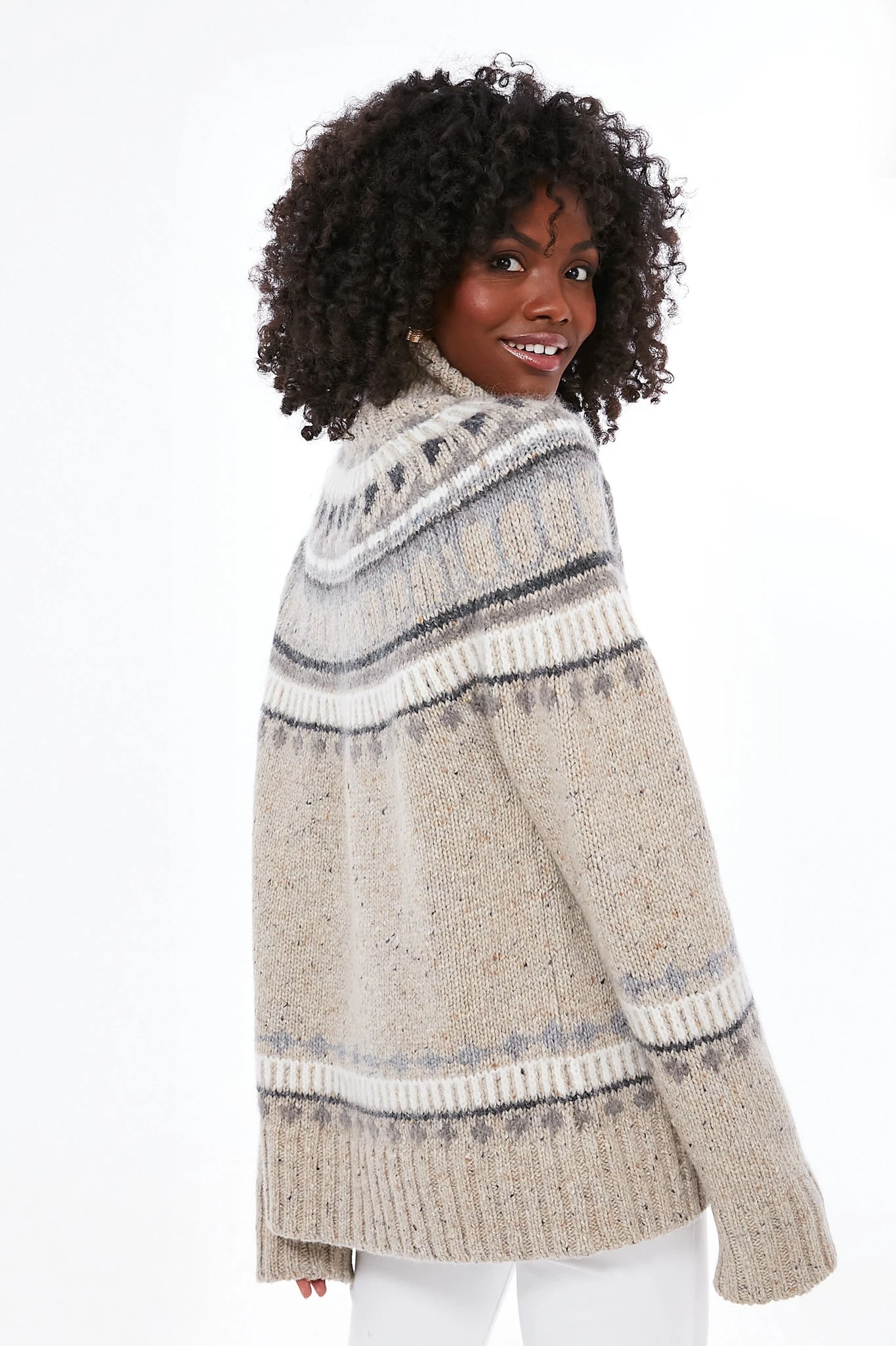 Oatmeal Combo Apres Ski Fairisle Turtleneck 6 Oatmeal Combo Apres Ski Fairisle Turtleneck - Image 4