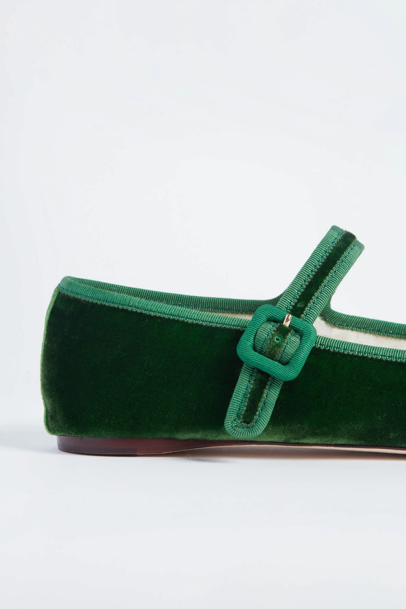 Loeffler Randall Spruce Velvet Chiara Mary Jane Flats 8 Loeffler Randall Spruce Velvet Chiara Mary Jane Flats - Image 6