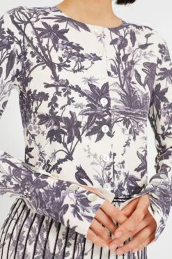 Heron Evening Blue Amber Cardigan -Loeffler Cloth Shop cx79KsYuAwhEpk2vd7cJOuXJWaPw1MfF 1