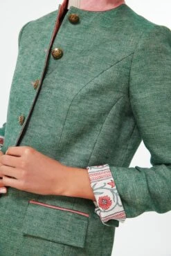 Green Linen Camille Tale Jacket -Loeffler Cloth Shop d0DEgDdzblfzEYI073esRw6pooMxMgw7 1