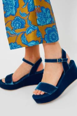 Indigo Girasol Velvet Platform Heels -Loeffler Cloth Shop d157kzhZci3duXOMEyQwCtDbkbwR1rI8 1