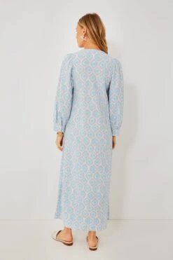 Blue Ikat Zipper Zadie Maxi Dress -Loeffler Cloth Shop d8xmuyOUZHM6Hni6ENbbNTbj1yvu24UF 1