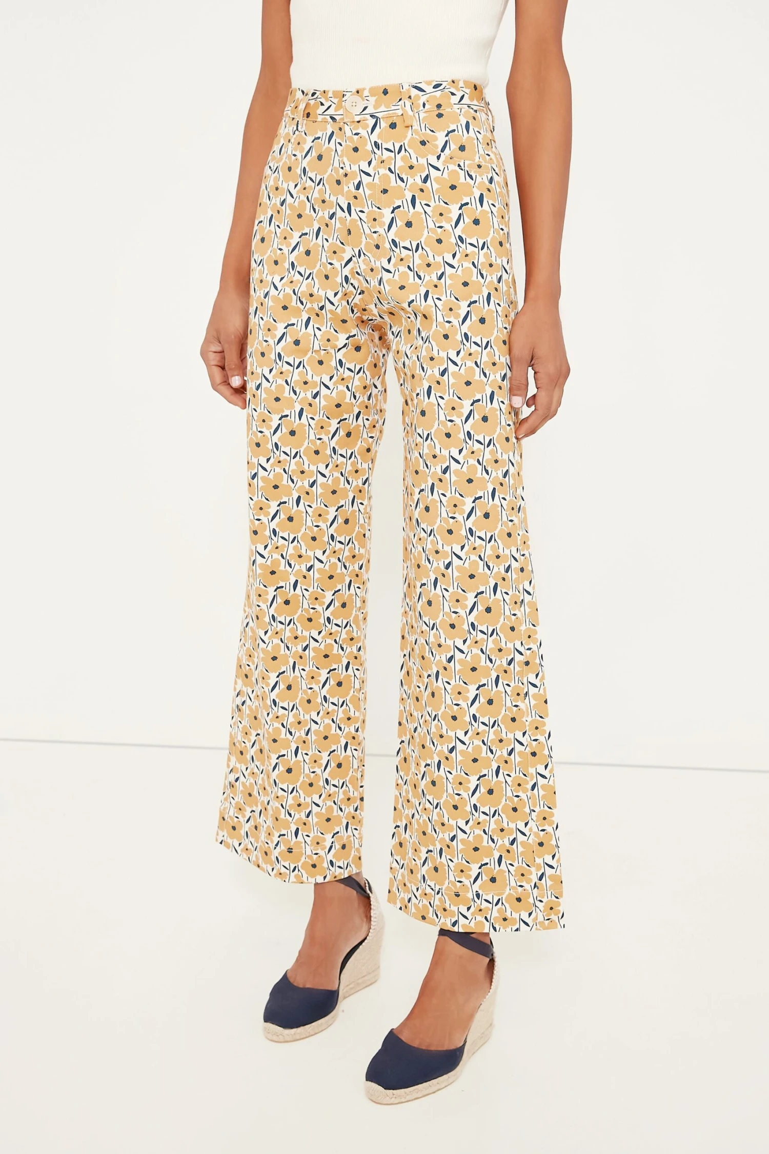 Sharon's Flowers Gold Everyday Pant 3 Sharon's Flowers Gold Everyday Pant