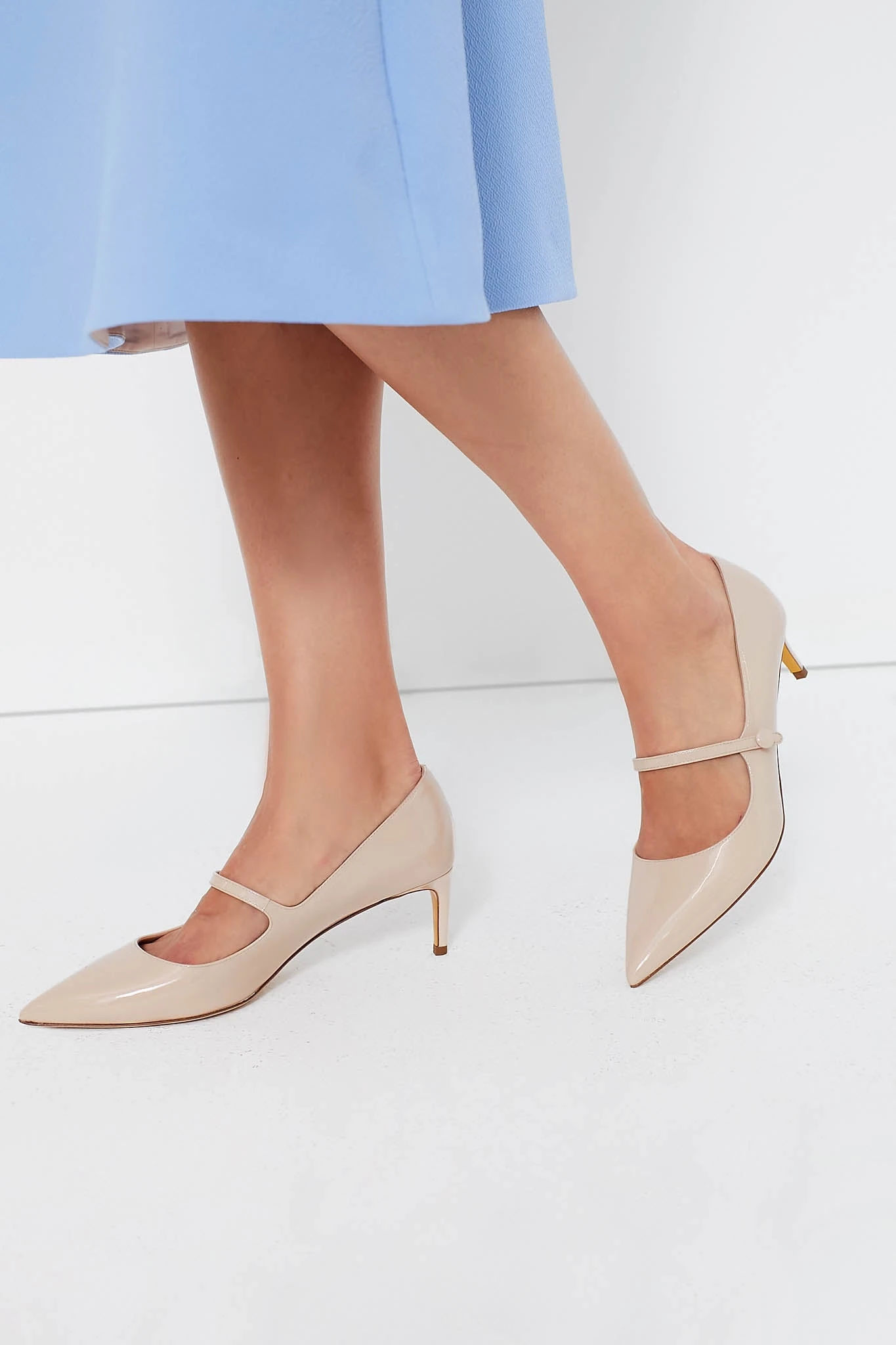 Crema Patent Betha Heels 5 Crema Patent Betha Heels - Image 3