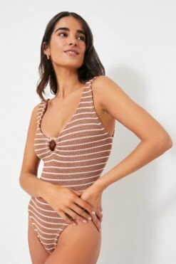 Metallic Cocoa And White Celine One Piece -Loeffler Cloth Shop dloMsu7rJKHQno1r4e59eRyCKGypTip1 1