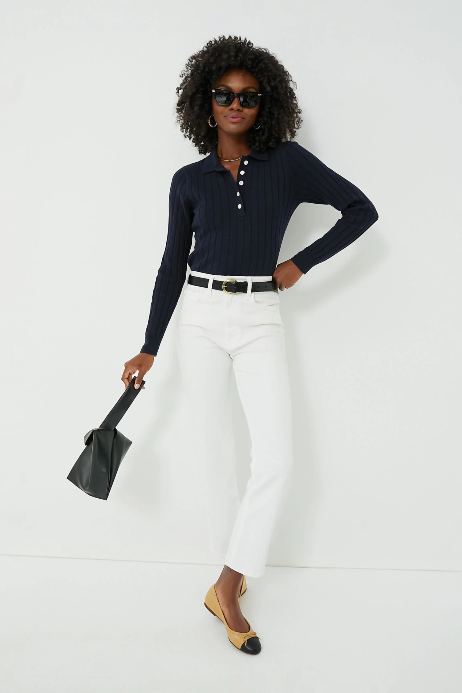 Navy Amanda Polo 4 Navy Amanda Polo - Image 2