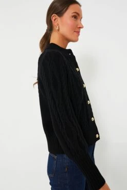 Black Cotton Colette Cardigan -Loeffler Cloth Shop e27V8inylBiCiCxXpR4O61Ji55tkBTz1 1