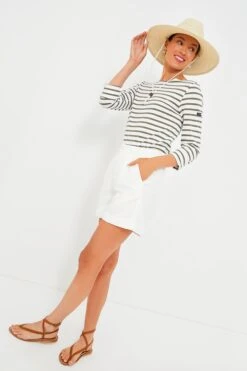 Ecru Twill Pleated Short -Loeffler Cloth Shop e8QTxQne2YDGaT57KAdWThN2WbTe2Jxj 1