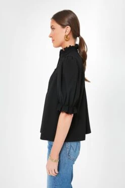Black Selena Blouse -Loeffler Cloth Shop eEZuycF8halRfESwLXaYzY8ao4RjQYuM 1