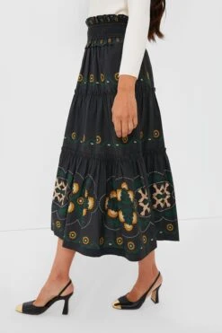 Black Perle Print Tiered Skirt -Loeffler Cloth Shop eIvB7jkHCJbLsL8KRGN8HqnY61y4pY6B 1