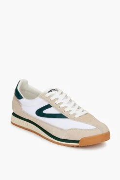 Tretorn White And Green Rawlins Sneakers