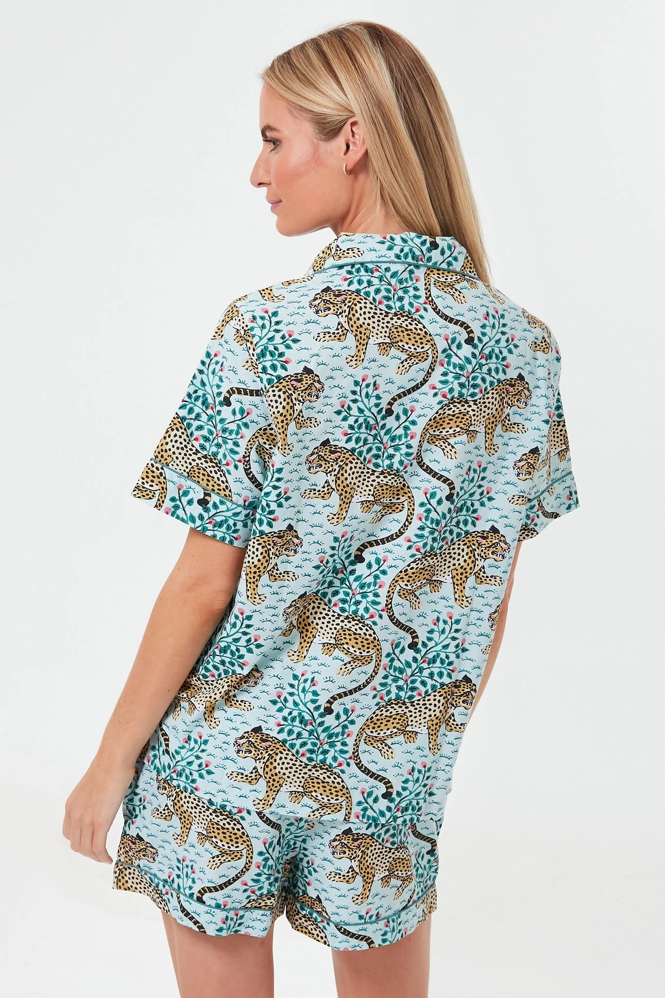 Mint Bagheera Leopard Short PJ Set 7 Mint Bagheera Leopard Short PJ Set - Image 5