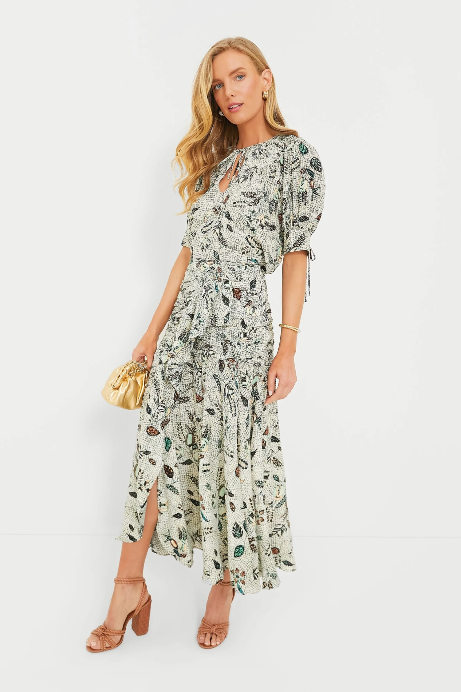 ULLA JOHNSON Botanical Mist Georgina Skirt 4 ULLA JOHNSON Botanical Mist Georgina Skirt - Image 2